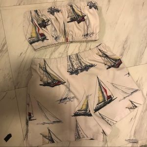 Vintage Reworked Boat Set